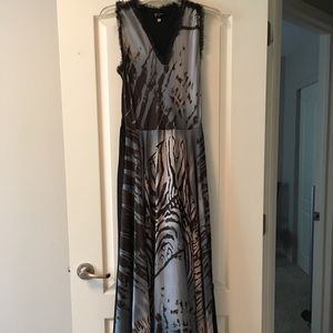 Silk Maxi with Animal Print